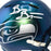 Brian Bosworth Signed Seattle Seahawks Speed Rivalries Mini Football Helmet (Beckett)