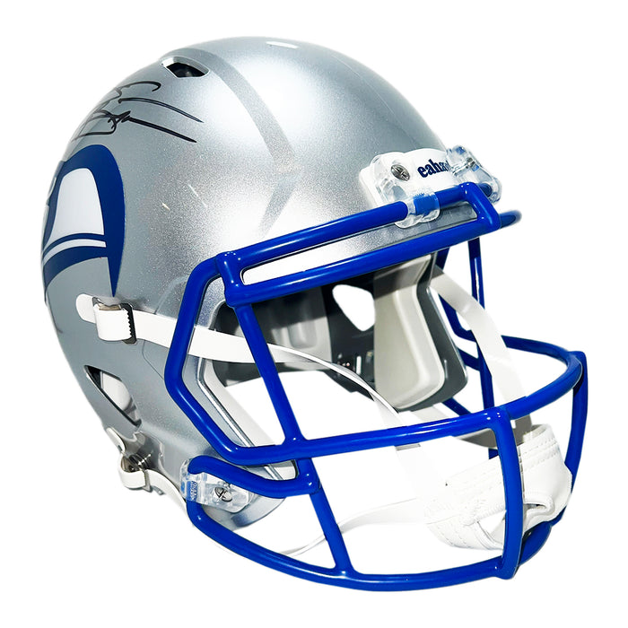 Brian Bosworth Signed Seattle Seahawks Throwback 83-01 Speed Full-Size Replica Football Helmet (Beckett)