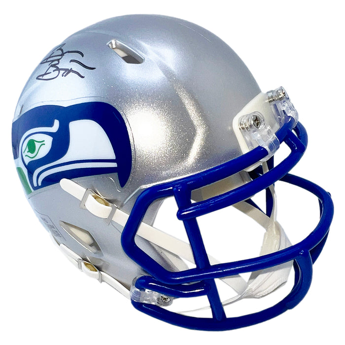 Brian Bosworth Signed Seattle Seahawks Throwback 83-01 Speed Mini Football Helmet (Beckett)