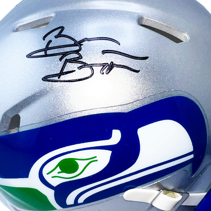 Brian Bosworth Signed Seattle Seahawks Throwback 83-01 Speed Mini Football Helmet (Beckett)
