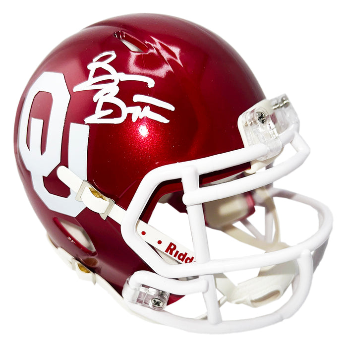Brian Bosworth Signed Oklahoma Sooners Speed Mini Football Helmet (Beckett)