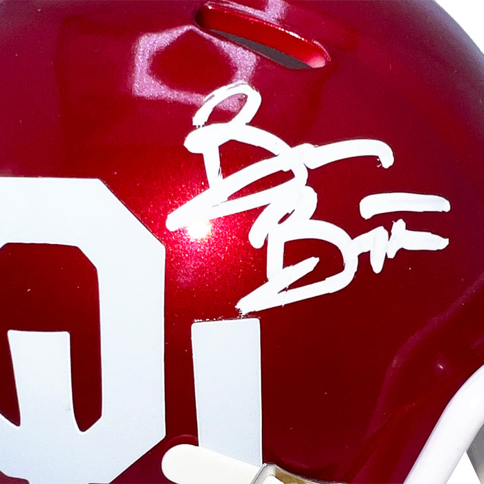 Brian Bosworth Signed Oklahoma Sooners Speed Mini Football Helmet (Beckett)