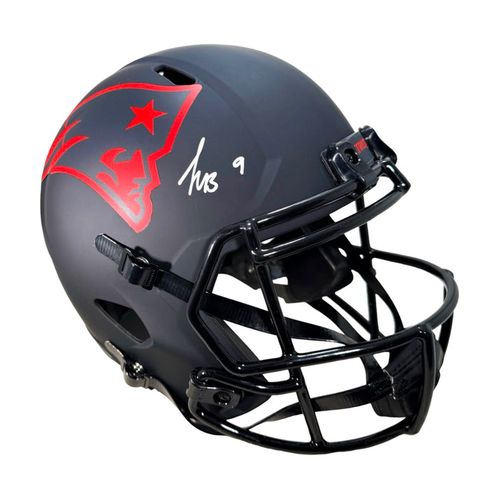 Kayshon Boutte Signed New England Patriots Eclipse Full-Size Replica Football Helmet (Beckett)