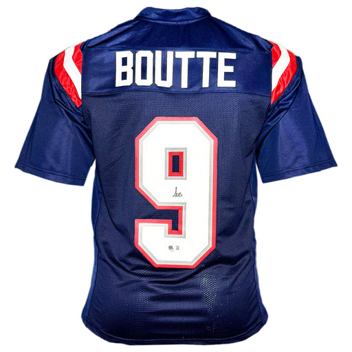 Kayshon Boutte Signed New England Navy Football Jersey (Beckett)