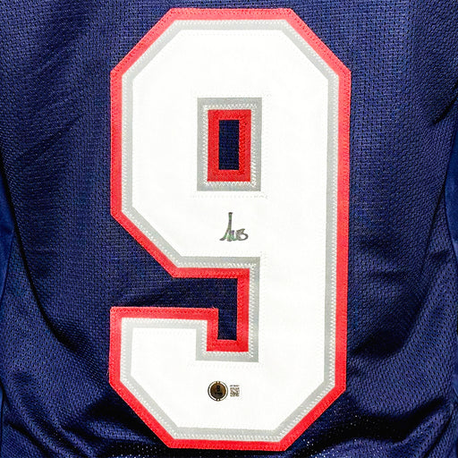 Kayshon Boutte Signed New England Navy Football Jersey (Beckett)