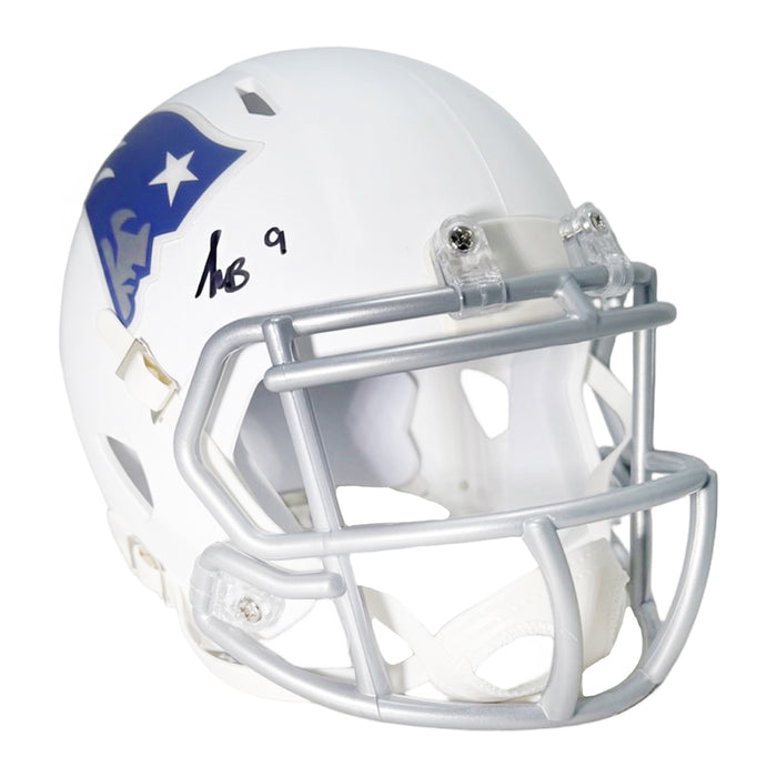 Kayshon Boutte Signed New England Patriots Rivalries Speed Mini Football Helmet (Beckett)