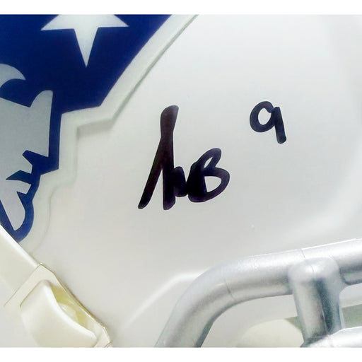 Kayshon Boutte Signed New England Patriots Rivalries Speed Mini Football Helmet (Beckett)