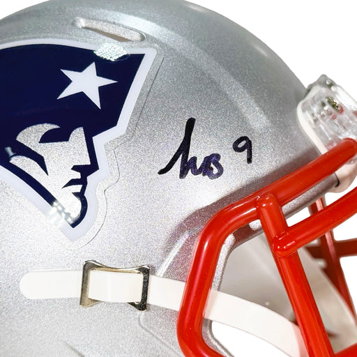 Kayshon Boutte Signed New England Patriots Speed Mini Football Helmet (Beckett)