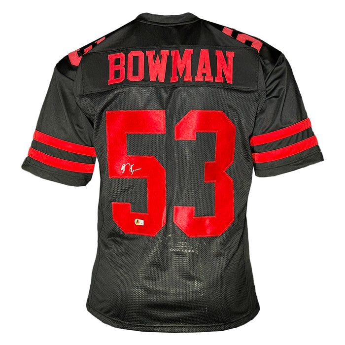 NaVorro Bowman Signed San Francisco Black Football Jersey (Beckett)