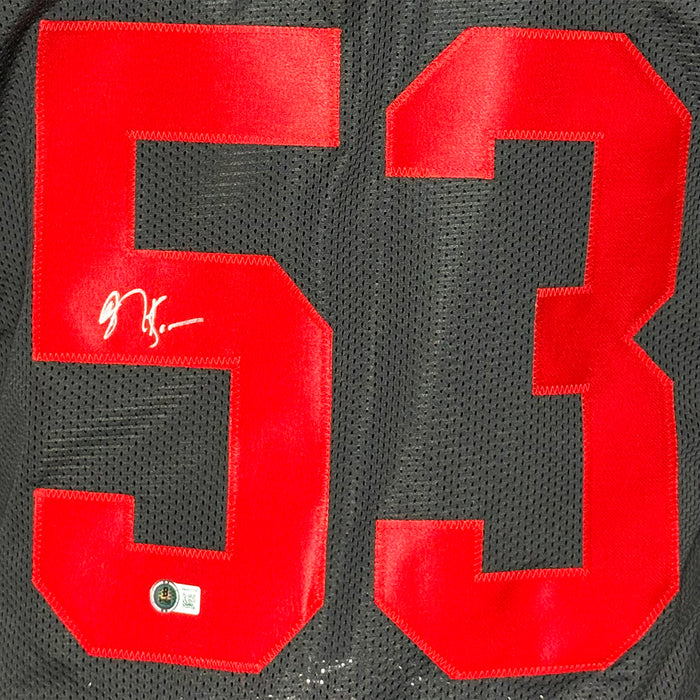 NaVorro Bowman Signed San Francisco Black Football Jersey (Beckett)
