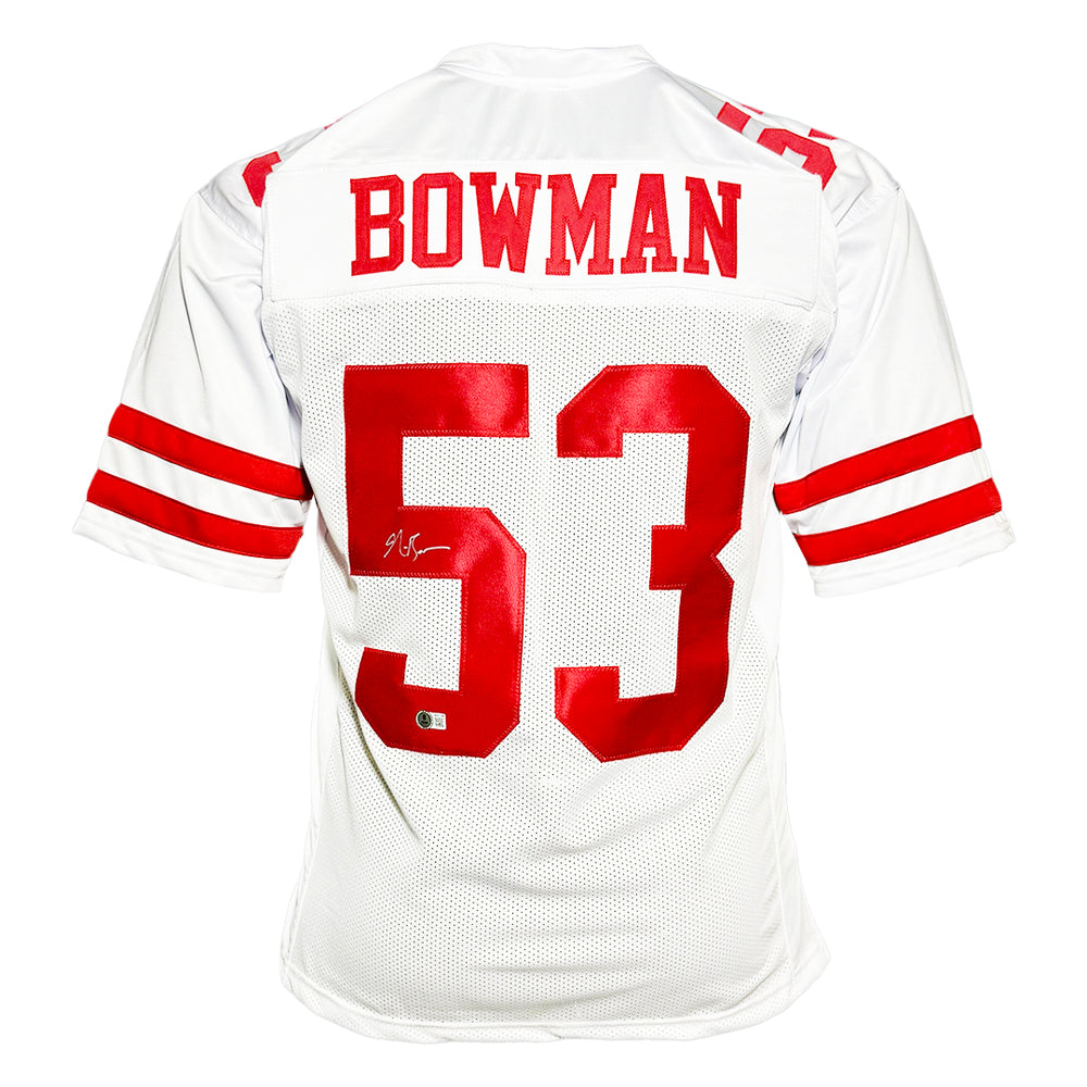 NaVorro Bowman Signed San Francisco White Football Jersey (Beckett)