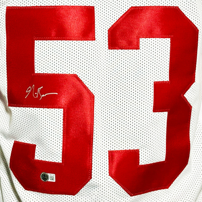 NaVorro Bowman Signed San Francisco White Football Jersey (Beckett)
