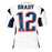 Tom Brady Signed New England Patriots Mitchell & Ness White 2000 Authentic Football Jersey (Fanatics ZL88428821)