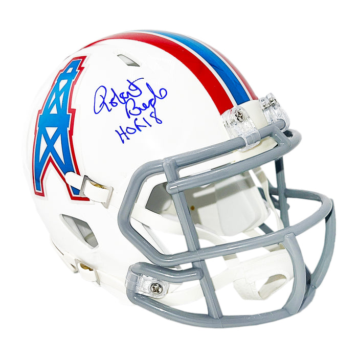 Robert Brazile Signed Houston Oilers Throwback 75-80 Speed Mini Football Helmet (JSA)