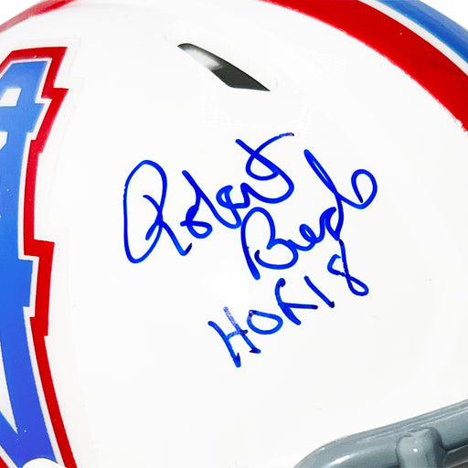 Robert Brazile Signed Houston Oilers Throwback 75-80 Speed Mini Football Helmet (JSA)