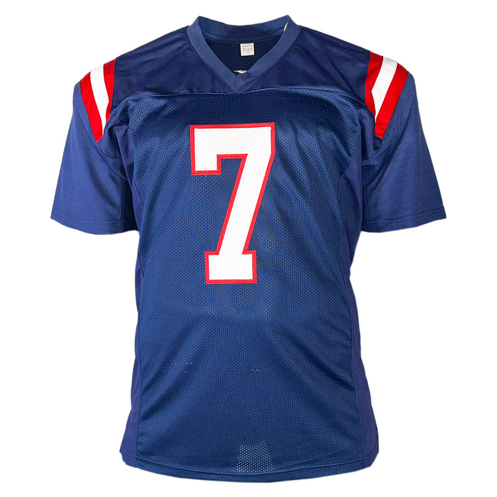 Jacoby Brissett Signed New England Navy Football Jersey (JSA)
