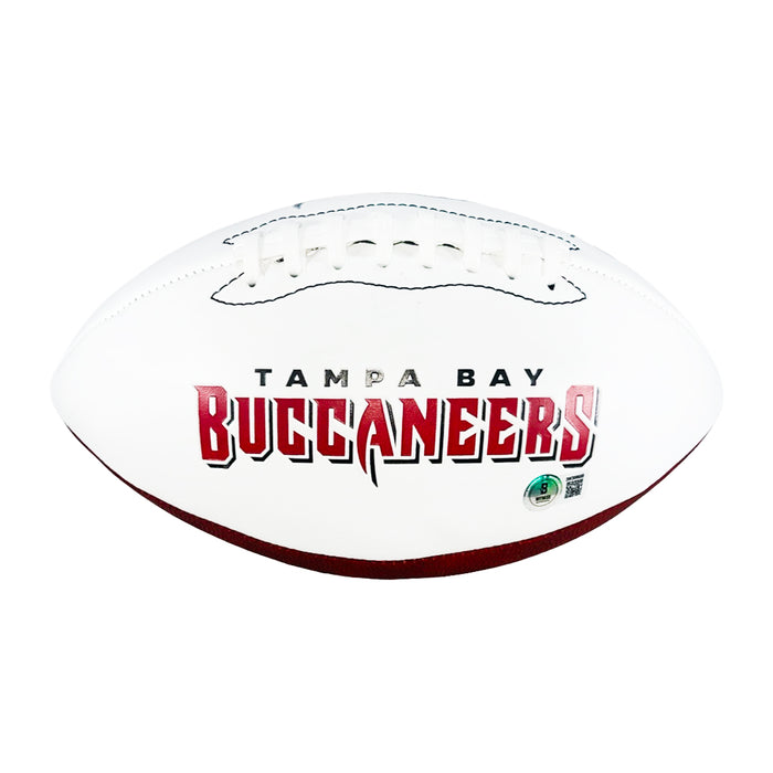 Derrick Brooks Signed Tampa Bay Buccaneers Official NFL Team Logo Football (Beckett)