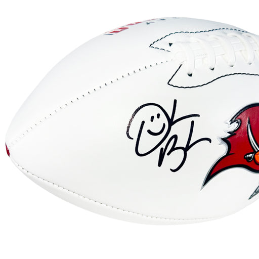 Derrick Brooks Signed Tampa Bay Buccaneers Official NFL Team Logo Football (Beckett)