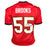 Derrick Brooks Signed Tampa Bay Red Football Jersey (JSA)