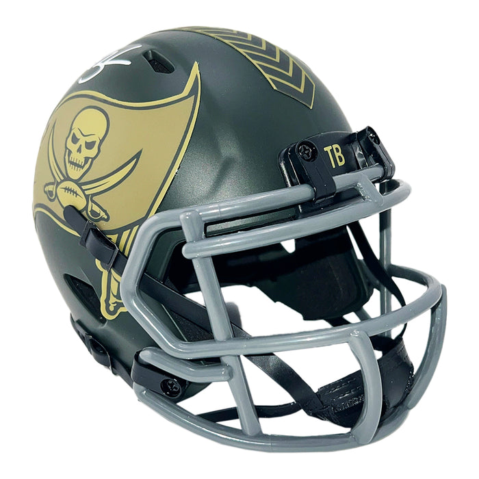Derrick Brooks Signed Tampa Bay Buccaneers Salute 2025 Mini Football Helmet (Beckett)