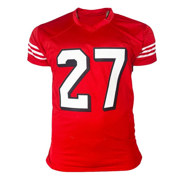 Ji'Ayir Brown Signed San Francisco Red Football Jersey (Beckett)