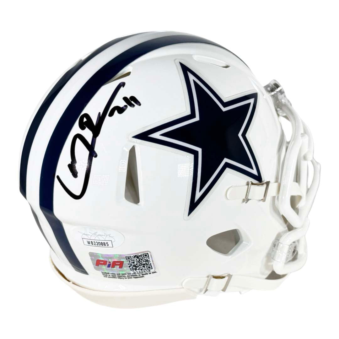dallas cowboys leather football helmet Larry Brown Signed Alt 2022 Speed Mini — RSA Color:Mackerel Urban Backpack Enter City under-10 size display helmet is