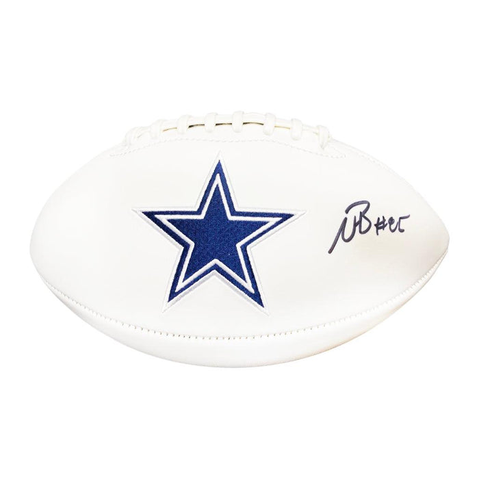 Noah Brown Signed Dallas Cowboys Official NFL Team Logo White Football (JSA) - RSA