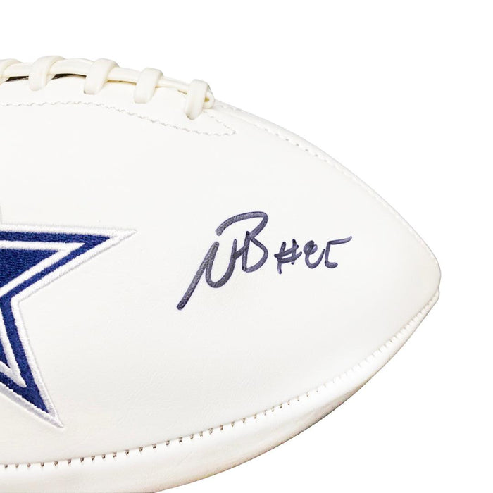 Noah Brown Signed Dallas Cowboys Official NFL Team Logo White Football (JSA) - RSA