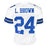 Larry Brown Signed Dallas White Football Jersey (Beckett)