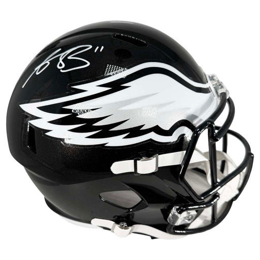 AJ Brown Signed Philadelphia Eagles Alt 2022 Speed Full-Size Replica Football Helmet (Beckett)