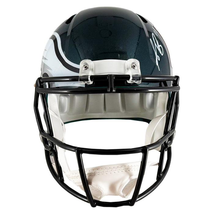 AJ Brown Signed Super Bowl LIX Philadelphia Eagles Speed Full-Size Replica Football Helmet (Beckett)