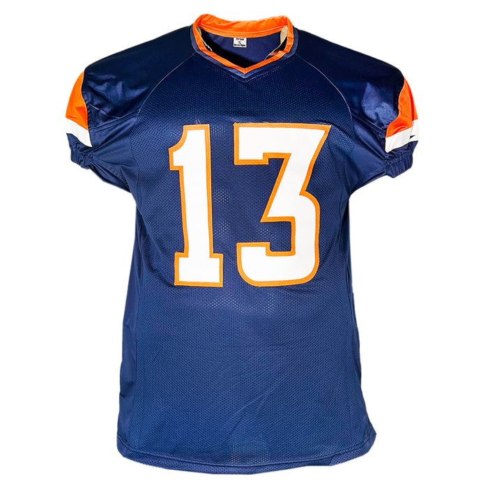 Pat Bryant Signed Denver Navy Game Style Football Jersey (JSA)