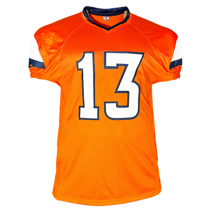 Pat Bryant Signed Denver Orange Game Style Football Jersey (JSA)