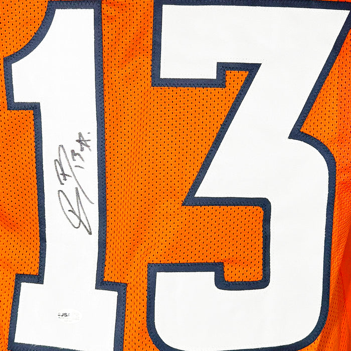 Pat Bryant Signed Denver Orange Game Style Football Jersey (JSA)