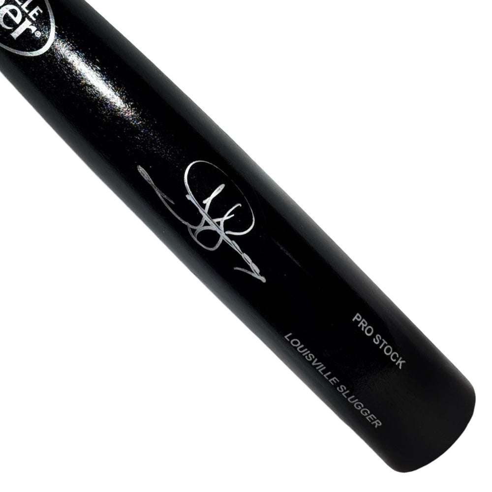 Jay Buhner Signed Louisville Slugger Official MLB Black Baseball Bat (Beckett)