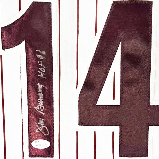 Jim Bunning Signed Detroit Grey Button Up Baseball Jersey (JSA)