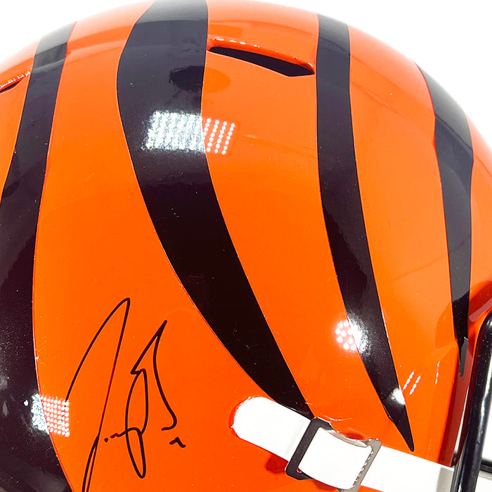 Joe Burrow Signed Cincinnati Bengals Speed Full-Size Replica Football Helmet (Fanatics)
