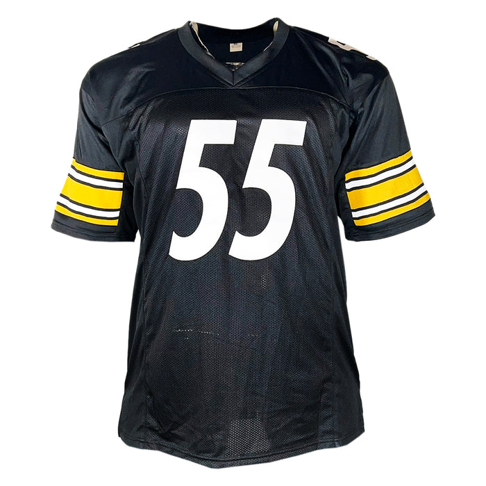 Devin Bush Signed Pittsburgh Black Football Jersey (JSA)
