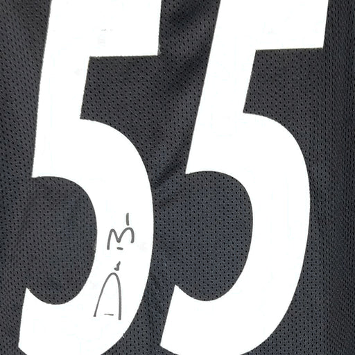 Devin Bush Signed Pittsburgh Black Football Jersey (JSA)