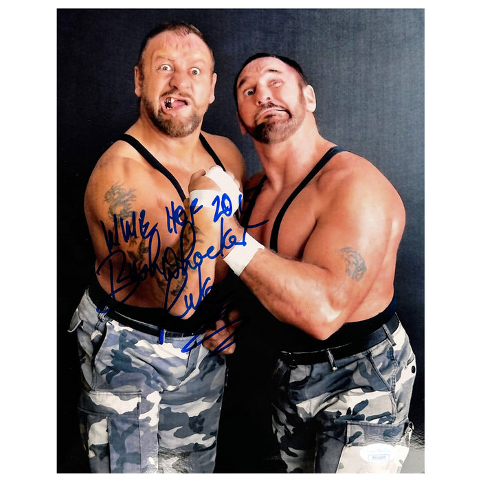 Bushwacker Luke Signed WWE HOF 2015 Inscription Pose 13 Wrestling 8x10 Photo (JSA)