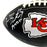 Harrison Butker Signed Kansas City Chiefs Official NFL Team Logo Black Football (JSA Sticker Only))