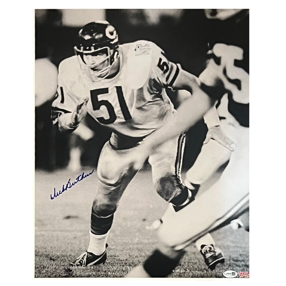 Dick Butkus Signed Chicago Football 16x20 Photo (JSA)