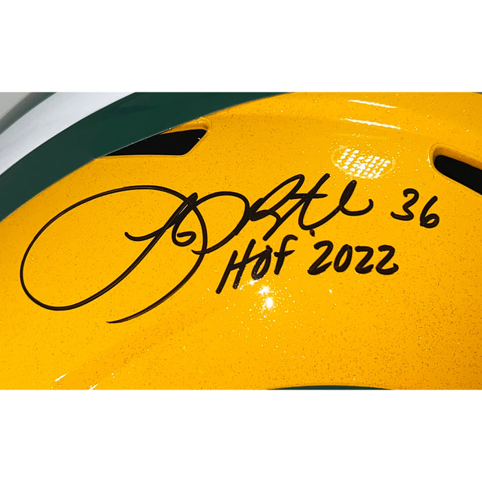 Leroy Butler Signed HOF 2022 Inscription Green Bay Packers Speed Full-Size Replica Football Helmet (Beckett)