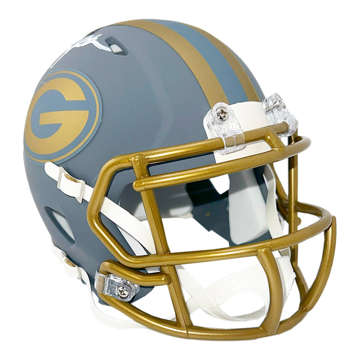 Leroy Butler Signed Green Bay Packers Slate Alternate Speed Mini Football Helmet (Beckett)