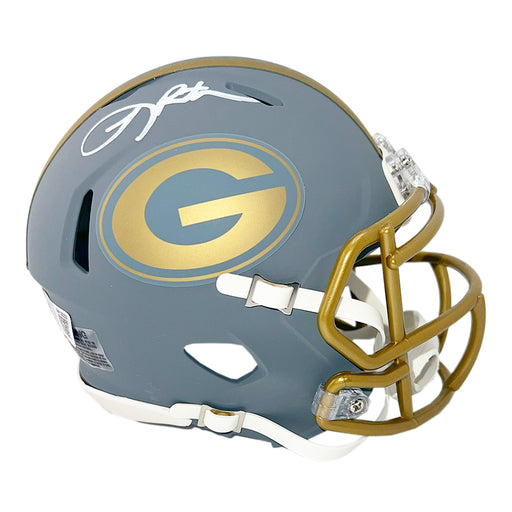 Leroy Butler Signed Green Bay Packers Slate Alternate Speed Mini Football Helmet (Beckett)
