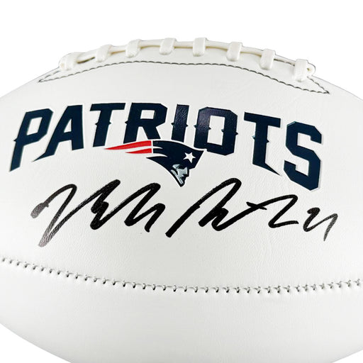 Malcom Butler Signed New England Patriots Official NFL Team Logo Football (JSA)