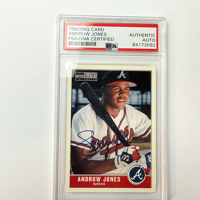 Andruw Jones Signed 1998 Collectors Choice #271 PSA Auto Authentic