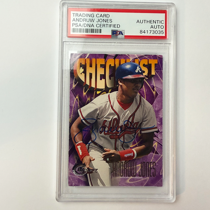 Andruw Jones Signed 1997 Circa #394 PSA Auto Authentic