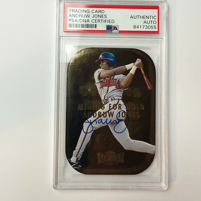 Andruw Jones Signed 2007 Topps #314 PSA Auto Authentic