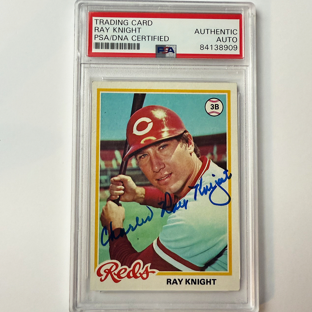Ray Knight Signed 1978 Topps Rookie #674, Full Name Signature PSA Auto Authentic